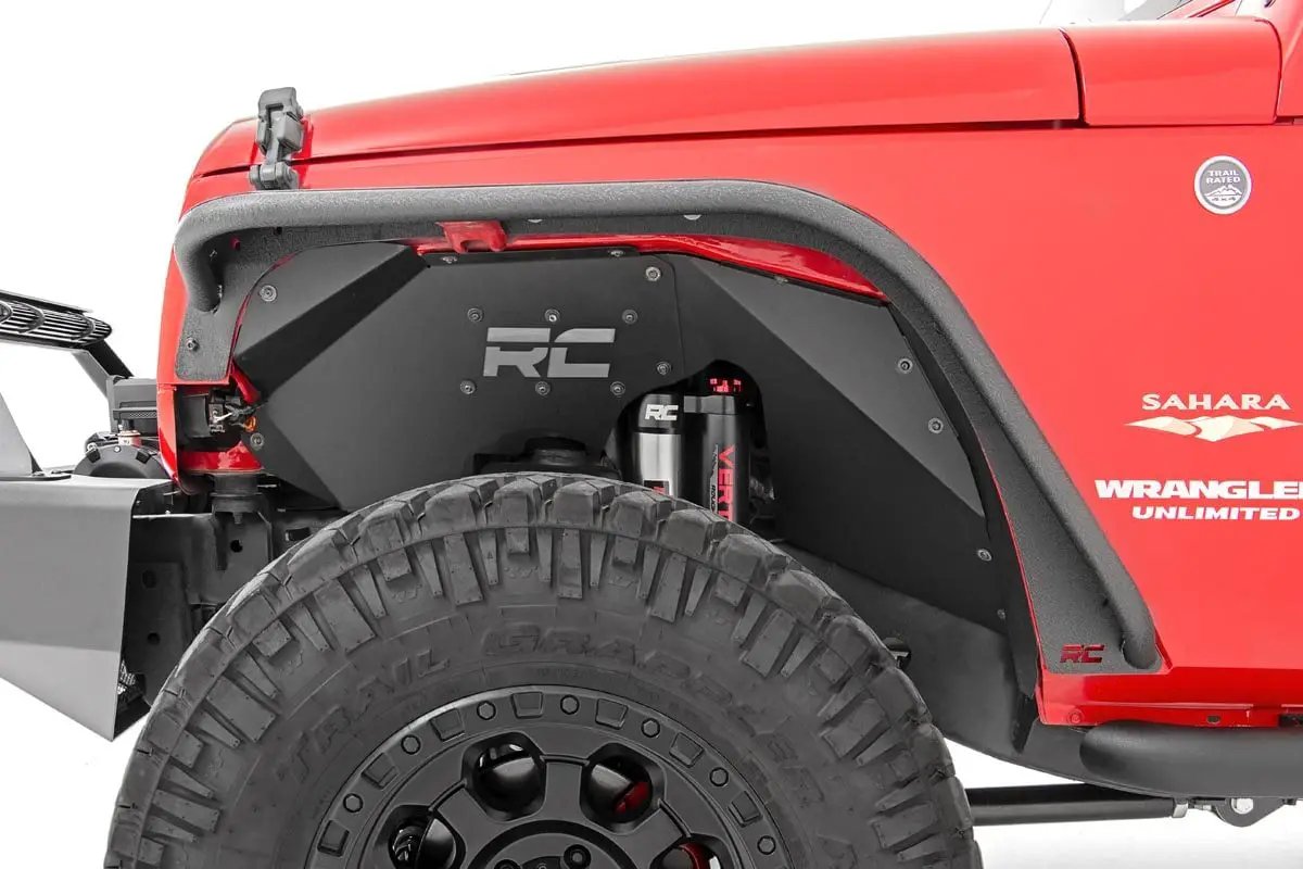Rough Country Fender Flare | Steel | FR & RR | Jeep Wrangler JK/Wrangler Unlimited (07-18) by Rough Country