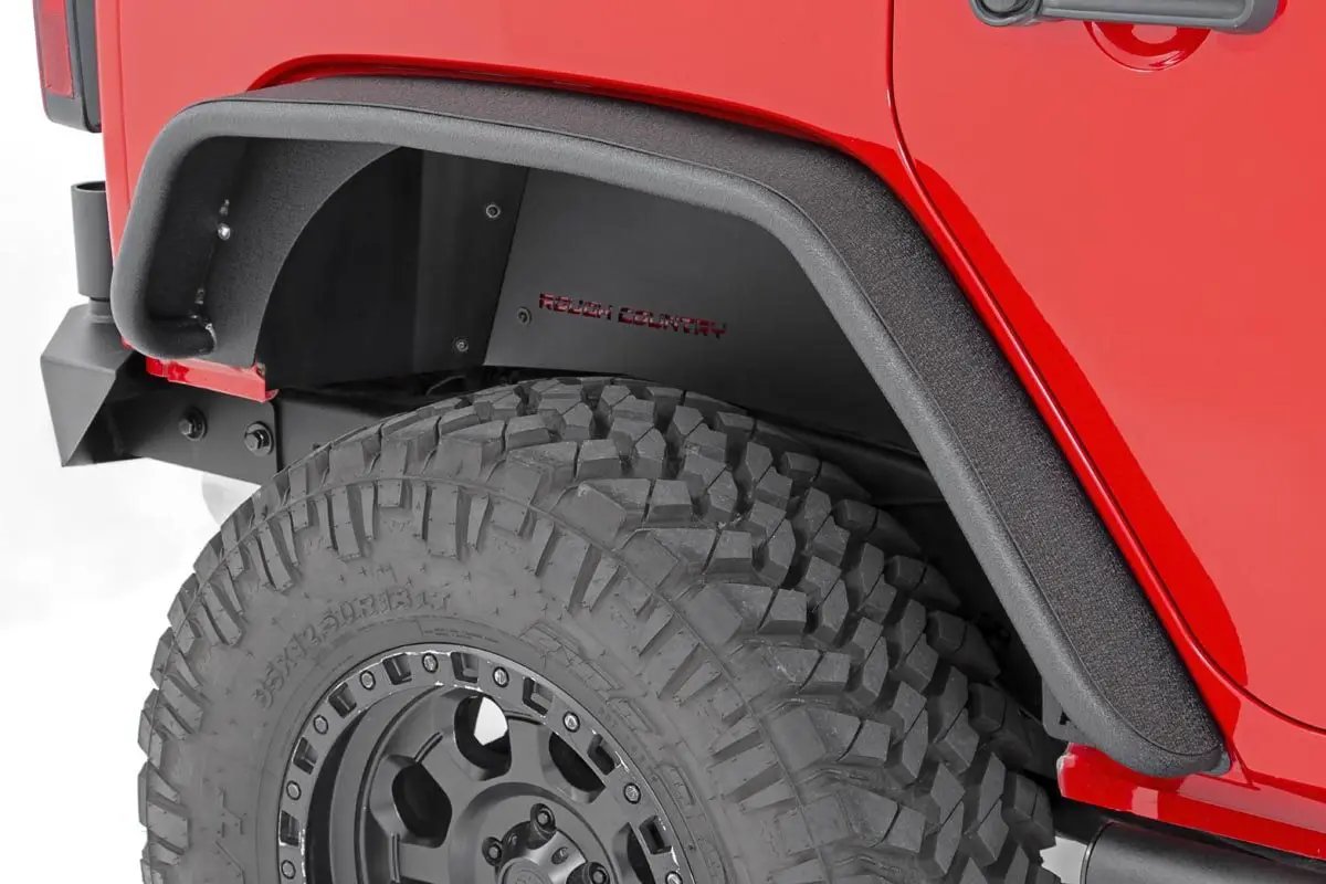 Rough Country Fender Flare | Steel | FR & RR | Jeep Wrangler JK/Wrangler Unlimited (07-18) by Rough Country