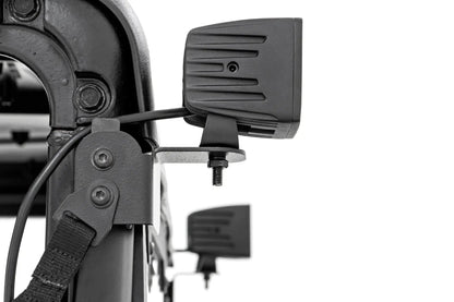 Rough Country LED Light Kit | Rear Mount | 2" Chrome Pair | Wide Angle | Polaris Ranger XP 1000 by Rough Country