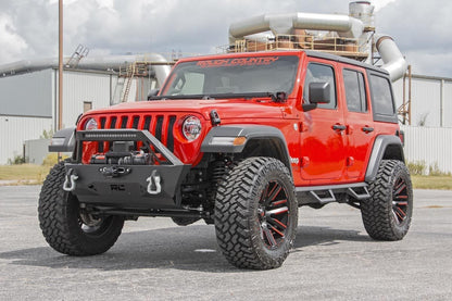 Rough Country LED Light Kit | Cowl Mount | 50" Black Single Row | Jeep Gladiator JT/Wrangler JL (18-26)