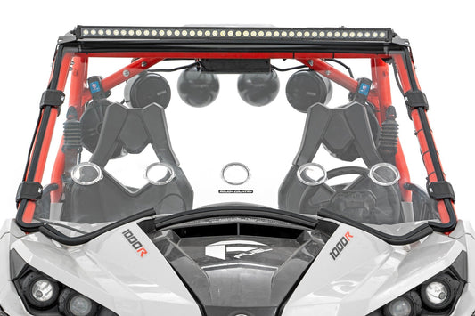 Kit de luces LED | Montaje delantero | 40" negro de una fila | Can-Am Commander Max 1000