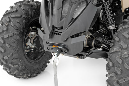 Rough Country Winch Bumper | 4500-Lb Winch | Black Series LED | 6" Light | Can-Am Renegade 1000/Renegade 500