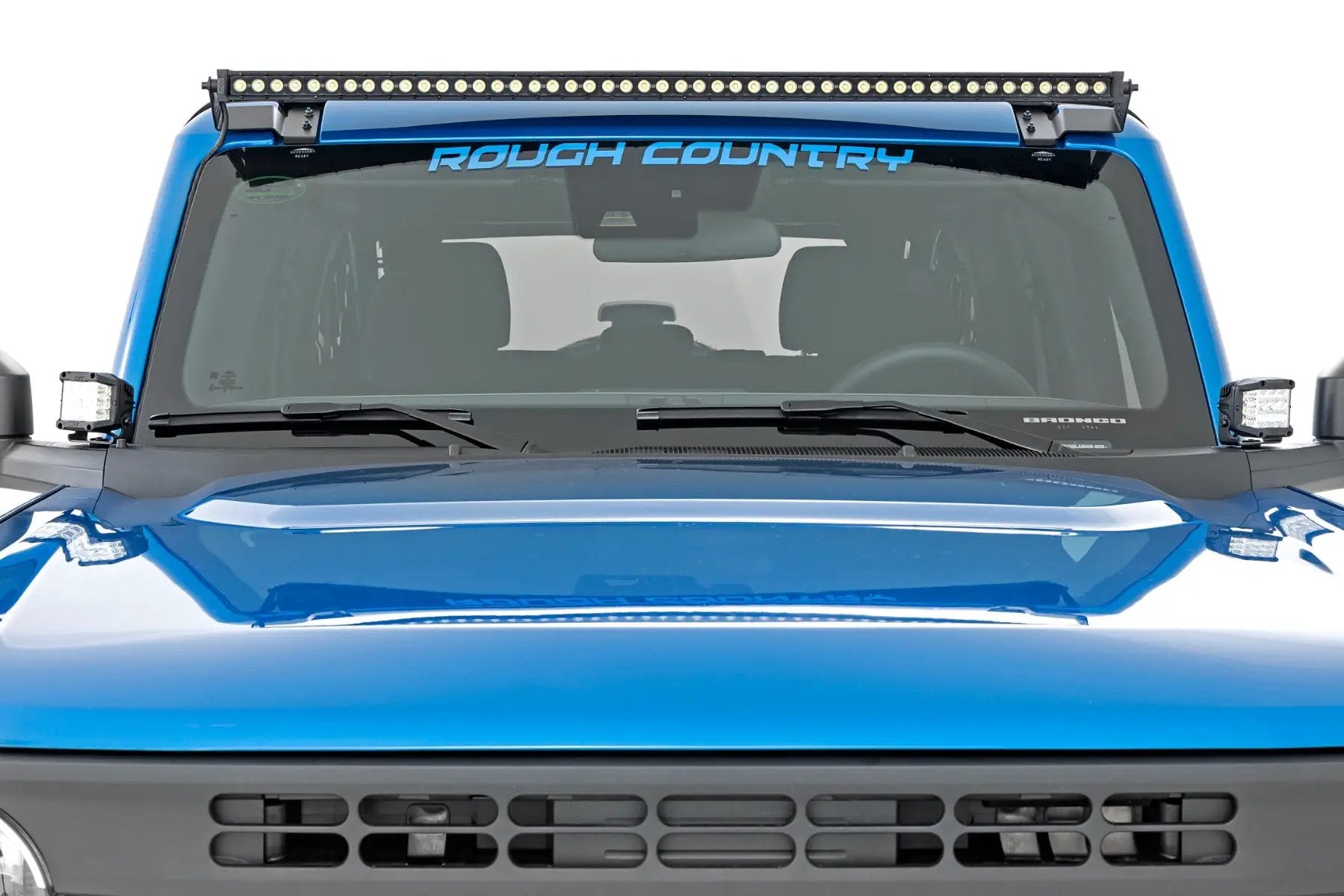 Rough Country LED Light Kit | Ditch Mount | 2" Black Pair | Spot Pattern | Ford Bronco (21-25) by Rough Country
