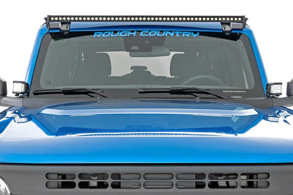 Rough Country 50 Inch Black Series LED Light Bar | Single Row | Cool White DRL by Rough Country