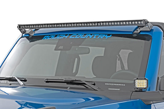 Rough Country LED Light Kit | Upper Windshield | 50" Spectrum Single Row | Ford Bronco (21-25)