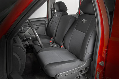 Rough Country Seat Covers | FR 40/40/20 & RR Full Bench | Chevy/GMC 1500/2500HD (07-13) by Rough Country