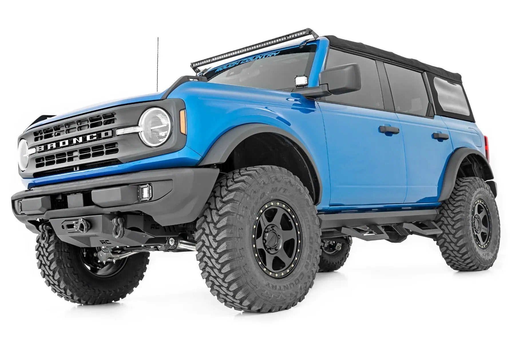 Rough Country SRX2 Adjustable Aluminum Step | Ford Bronco 4WD (2021-2025) by Rough Country