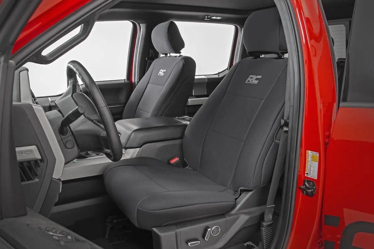 Rough Country Seat Covers | Front Bucket Seats | Ford F-150/Lightning/F-250/F-350 (15-25) by Rough Country