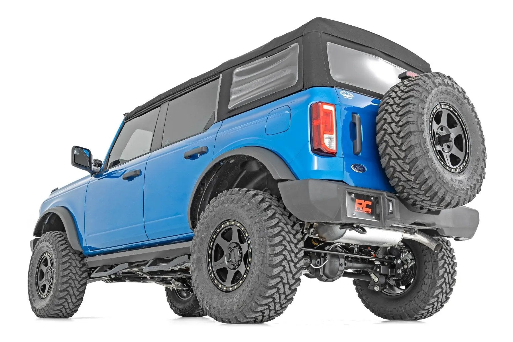 Rough Country SRX2 Adjustable Aluminum Step | Ford Bronco 4WD (2021-2025) by Rough Country