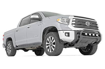 Rough Country Oval Nerf Step | Crew Cab | Black | Toyota Tundra 2WD/4WD (2007-2021) by Rough Country