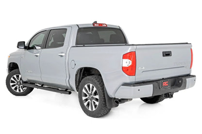 Rough Country Oval Nerf Step | Crew Cab | Black | Toyota Tundra 2WD/4WD (2007-2021) by Rough Country