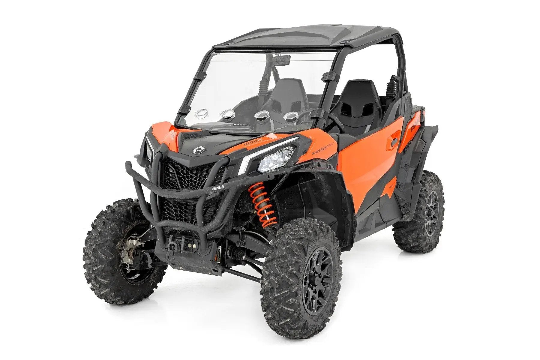 Rough Country Vented Full Windshield | Scratch Resistant | Can-Am Maverick Sport 1000R by Rough Country