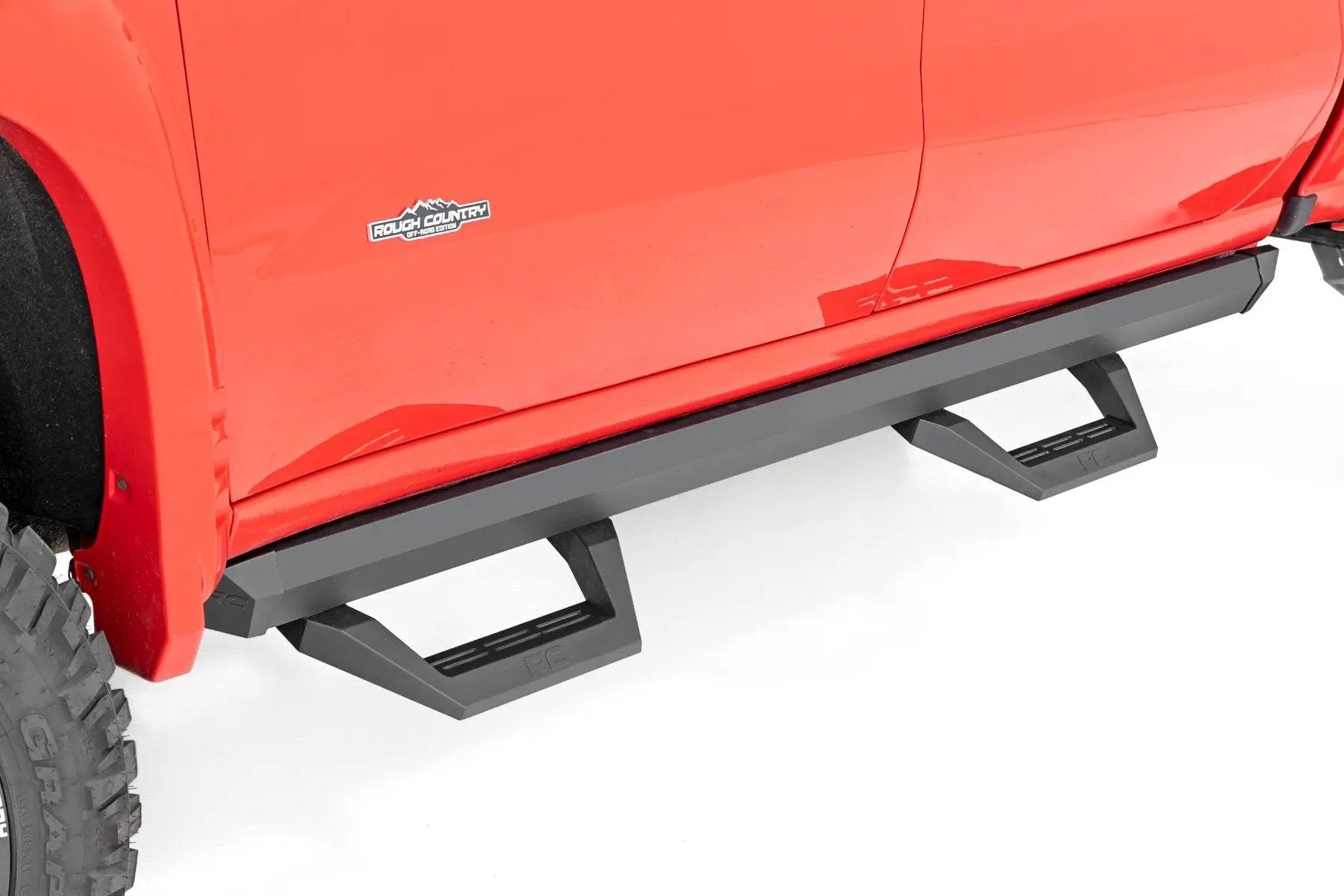 Rough Country SRX2 Adj Aluminum Step | Crew Cab | Chevy/GMC 1500/2500HD (19-26) by Rough Country