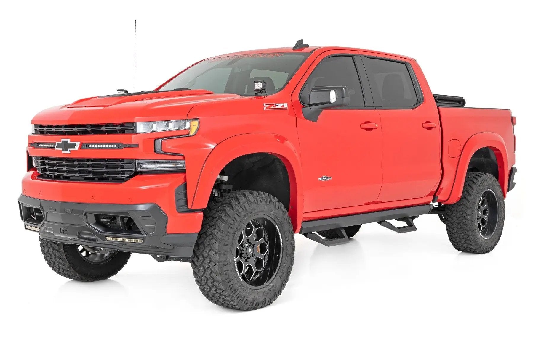 Rough Country SRX2 Adj Aluminum Step | Crew Cab | Chevy/GMC 1500/2500HD (19-26) by Rough Country