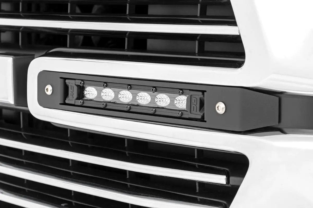 Rough Country Dual 6in LED Grille Kit | Black Slimline | Ram 1500 2WD/4WD (2019-2024) by Rough Country
