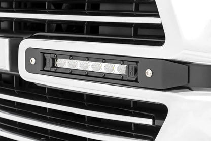 Rough Country Dual 6in LED Grille Kit | Chrome Slimline | Ram 1500 2WD/4WD (2019-2024) by Rough Country