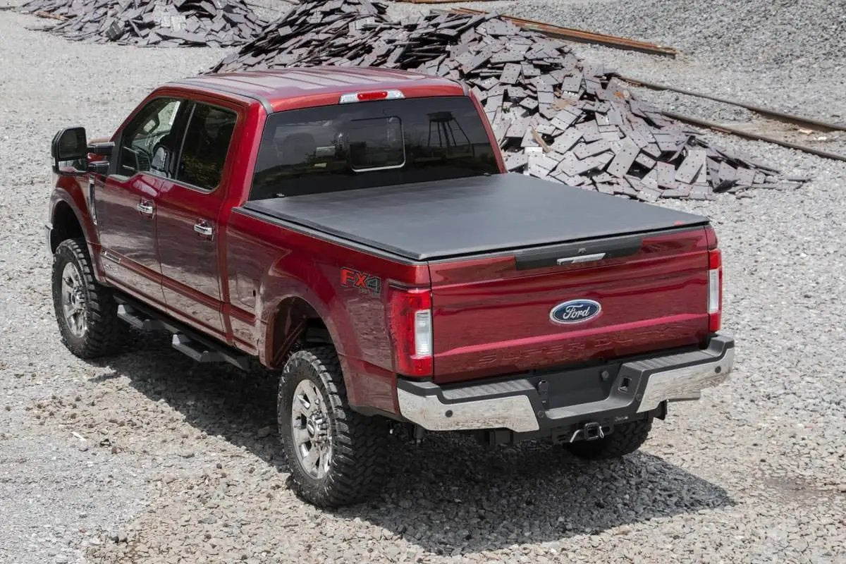Rough Country Soft Tri-Fold Bed Cover | 6'10" Bed | Ford F-250/F-350 Super Duty (17-26) by Rough Country