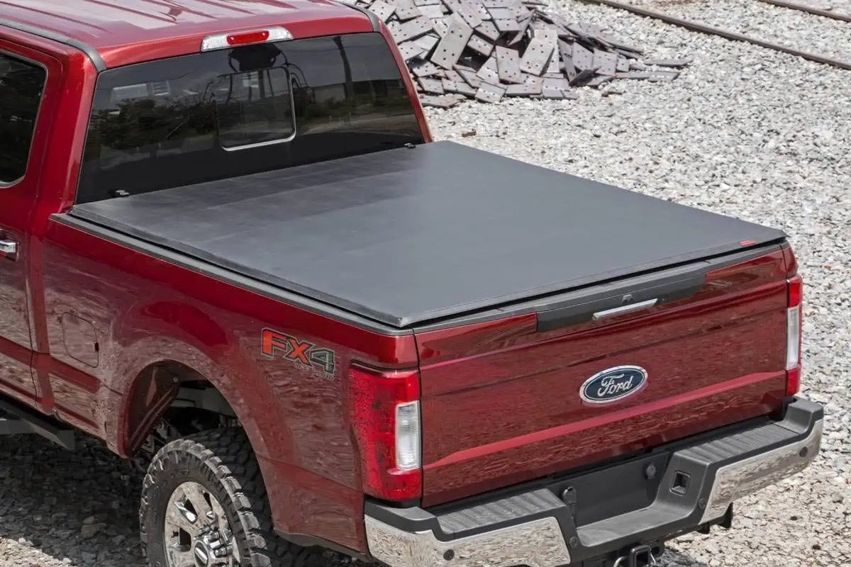 Rough Country Soft Tri-Fold Bed Cover | 6'10" Bed | Ford F-250/F-350 Super Duty (17-26) by Rough Country