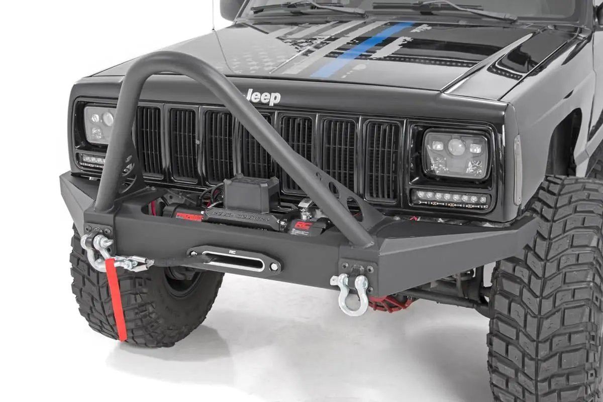 Rough Country Front Winch Bumper | Jeep Cherokee XJ 2WD/4WD (1984-2001) by Rough Country