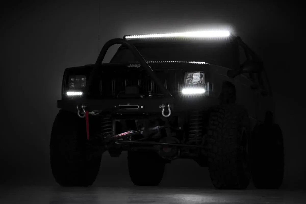 Rough Country 50 Inch Black Series LED Light Bar | Curved | Single Row by Rough Country