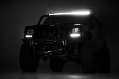 Rough Country 50 Inch Black Series LED Light Bar | Curved | Single Row by Rough Country
