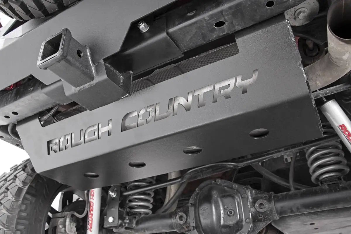 Rough Country Muffler Skid Plate | Jeep Wrangler JK/Wrangler Unlimited (2007-2018) by Rough Country
