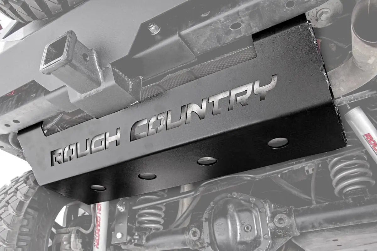 Rough Country Muffler Skid Plate | Jeep Wrangler JK/Wrangler Unlimited (2007-2018) by Rough Country