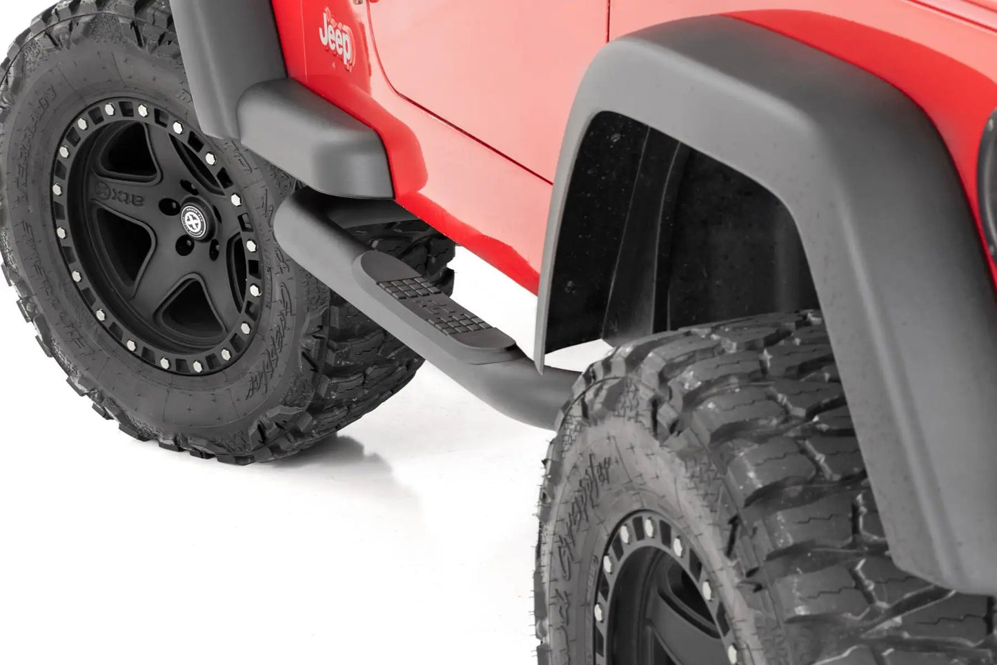 Rough Country Nerf Bar | 3inch tube | Jeep Wrangler TJ (97-06)/Wrangler YJ (87-95) by Rough Country