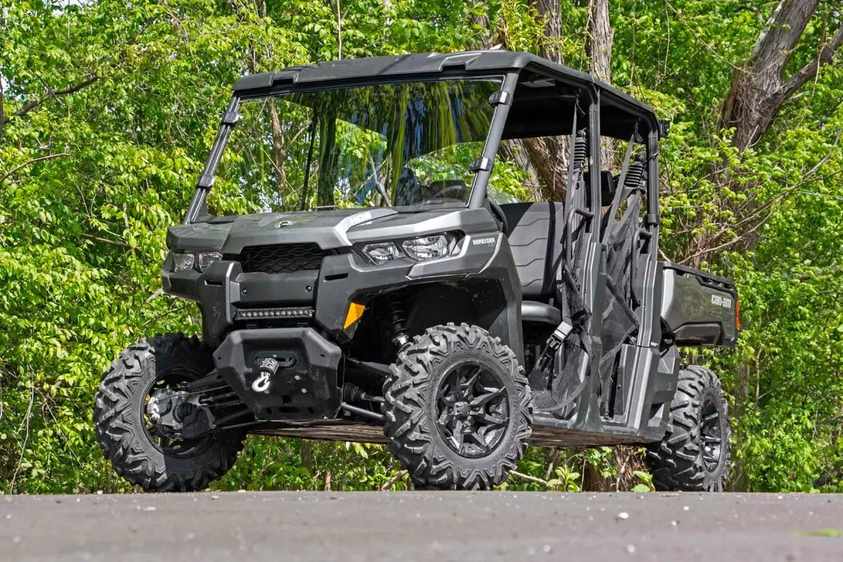 Rough Country Full Windshield | Scratch Resistant | Can-Am Defender HD 8/HD 9/HD 10 by Rough Country