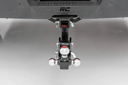 Rough Country Adjustable Trailer Hitch | 6 Inch Drop | Multi-Ball Mount | Fits 2 Inch Receiver by Rough Country