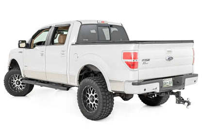 Rough Country Oval Nerf Step | Crew Cab | Black | Ford F-150 2WD/4WD (2009-2014) by Rough Country