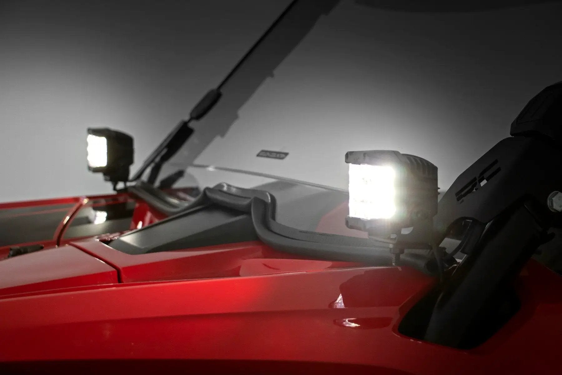 Rough Country LED Light Kit | Cage Mount | 2" Chrome Pair | Wide Angle | Honda Talon 1000 by Rough Country