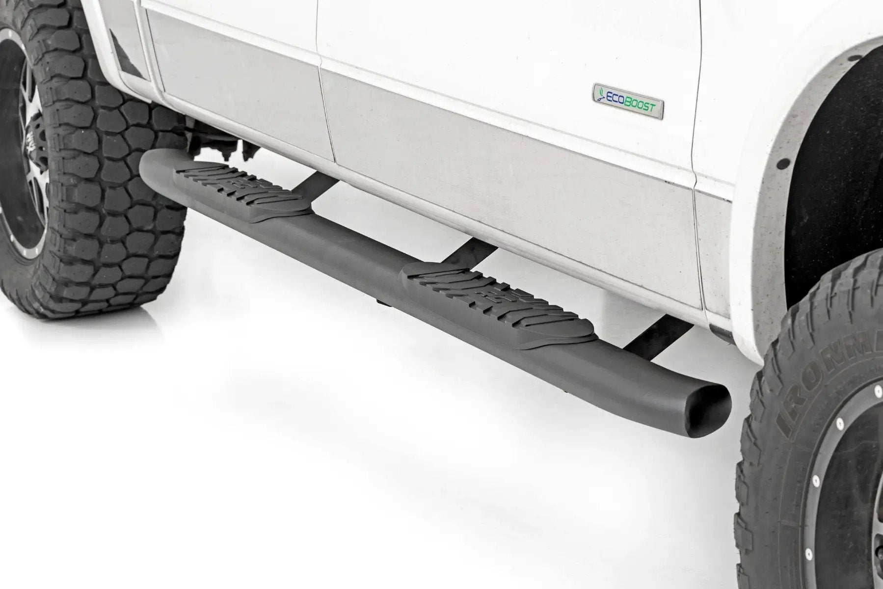 Rough Country Oval Nerf Step | Crew Cab | Black | Ford F-150 2WD/4WD (2009-2014) by Rough Country
