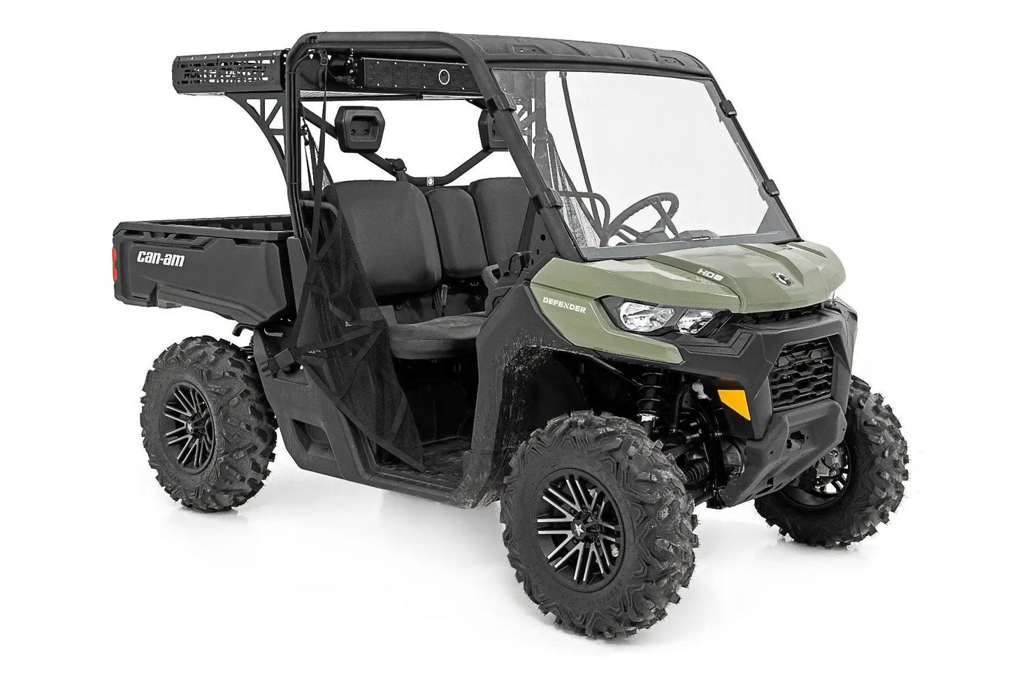 Rough Country Cargo Rack | Dual 2" Black LED Pairs | Flush Mount | Can-Am Defender HD 5/HD 8/HD 9/HD 10 by Rough Country