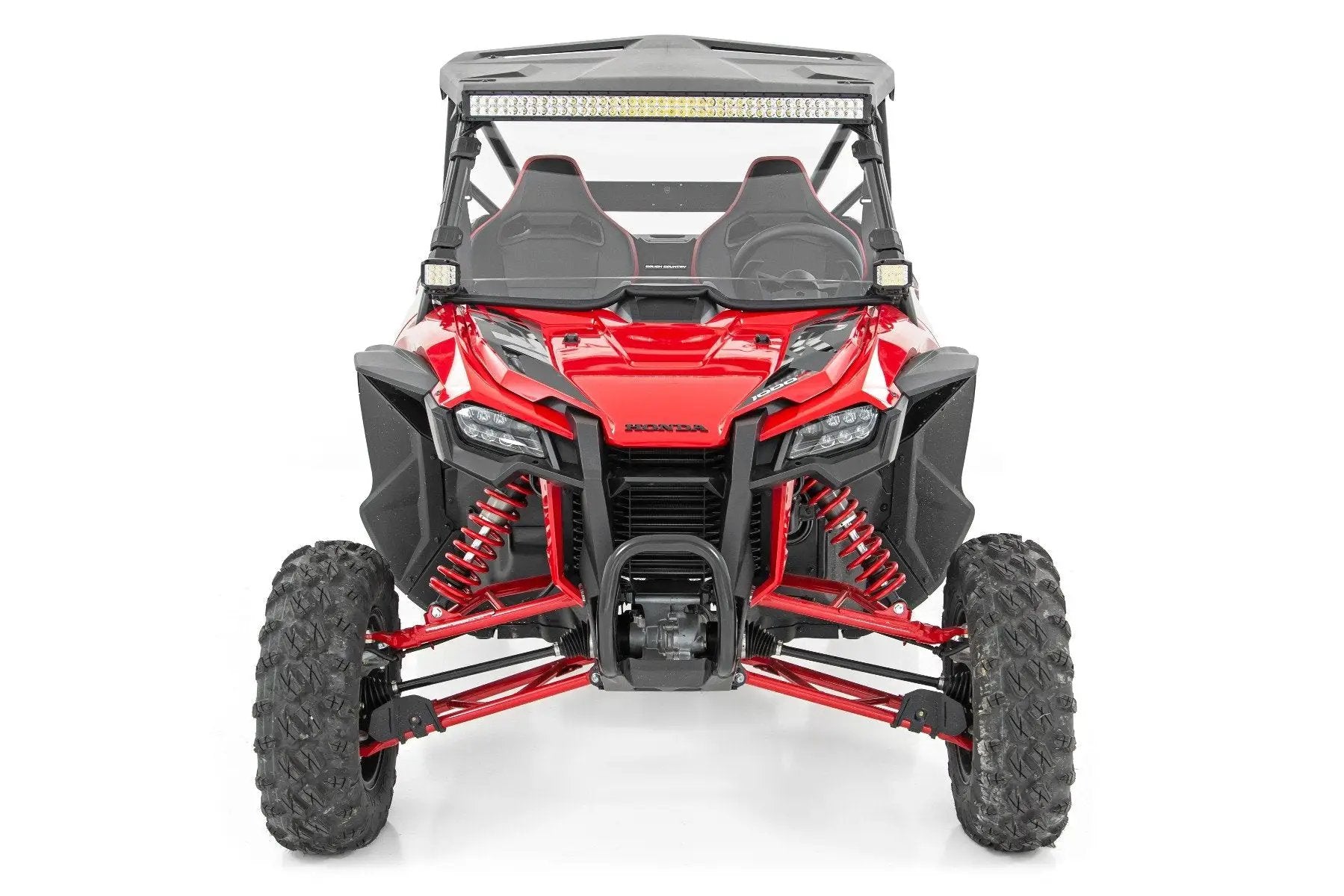 Rough Country LED Light Kit | Front Mount | 40" Black Dual Row | White DRL | Honda Talon 1000 by Rough Country