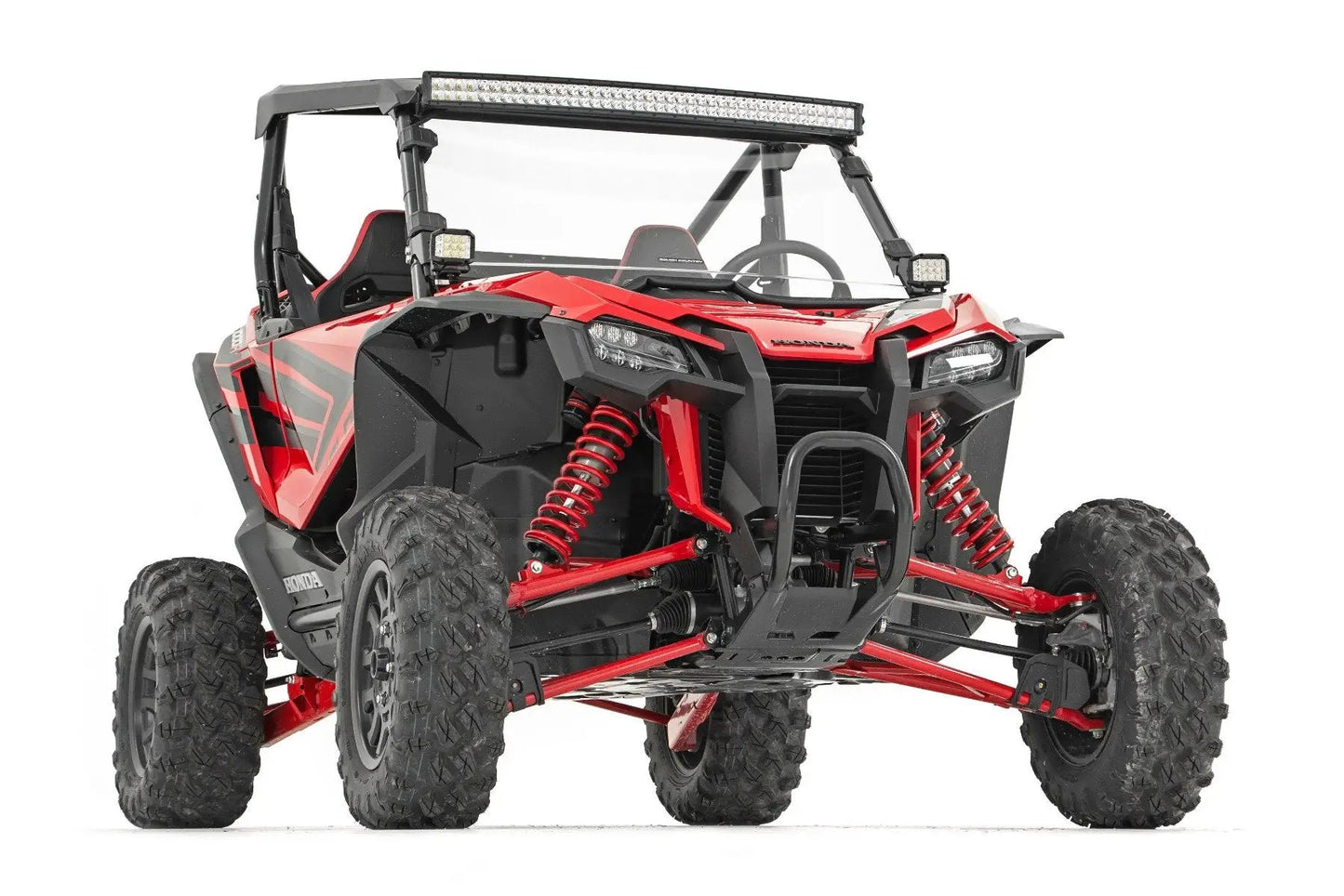 Rough Country LED Light Kit | Front Mount | 40" Black Dual Row | White DRL | Honda Talon 1000 by Rough Country