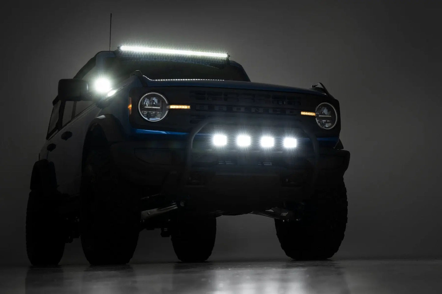 Rough Country LED Light Kit | Upper Windshield | 40" Spectrum Single Row | Ford Bronco (21-25) by Rough Country