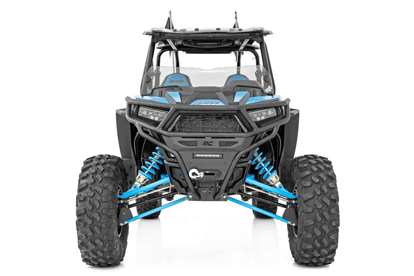Defensa tubular | Delantera | LED Serie Negra | Luz de 6" | Línea delgada | Polaris RZR XP 1000