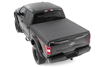 Rough Country Soft Tri-Fold Bed Cover | 5'7" Bed | Ford F-150 (21-25)/F-150 Lightning (22-25) by Rough Country