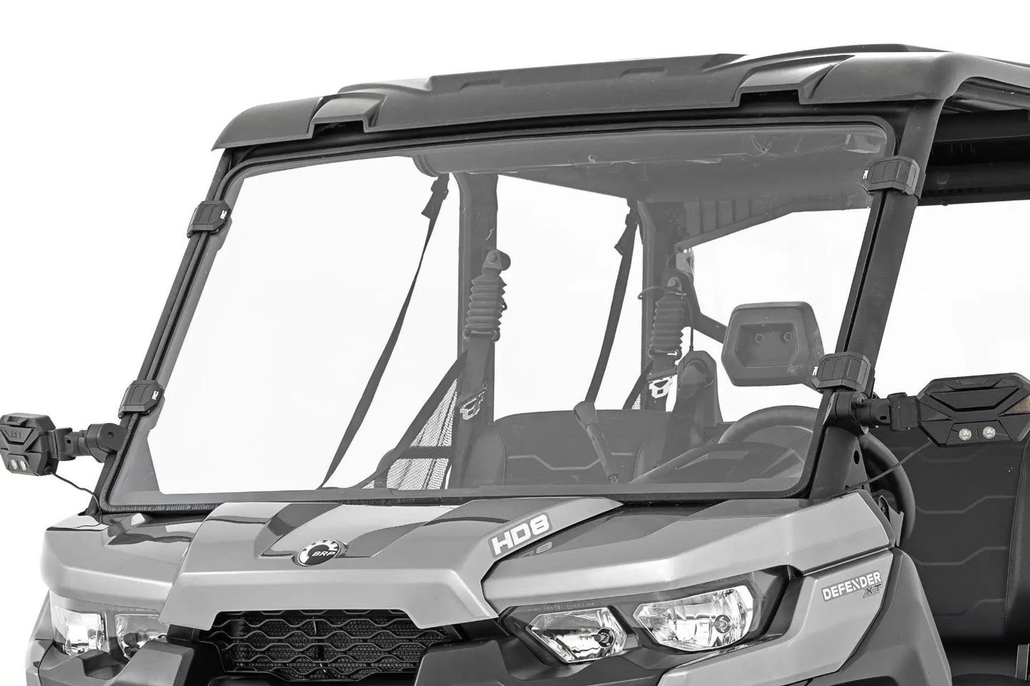 Rough Country Full Windshield | Scratch Resistant | Can-Am Defender HD 8/HD 9/HD 10 by Rough Country