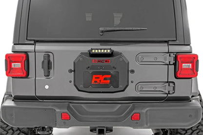 Rough Country Spare Tire Carrier Delete | 8 Inch BLK Ser LED | Jeep Wrangler JL (18-24) by Rough Country