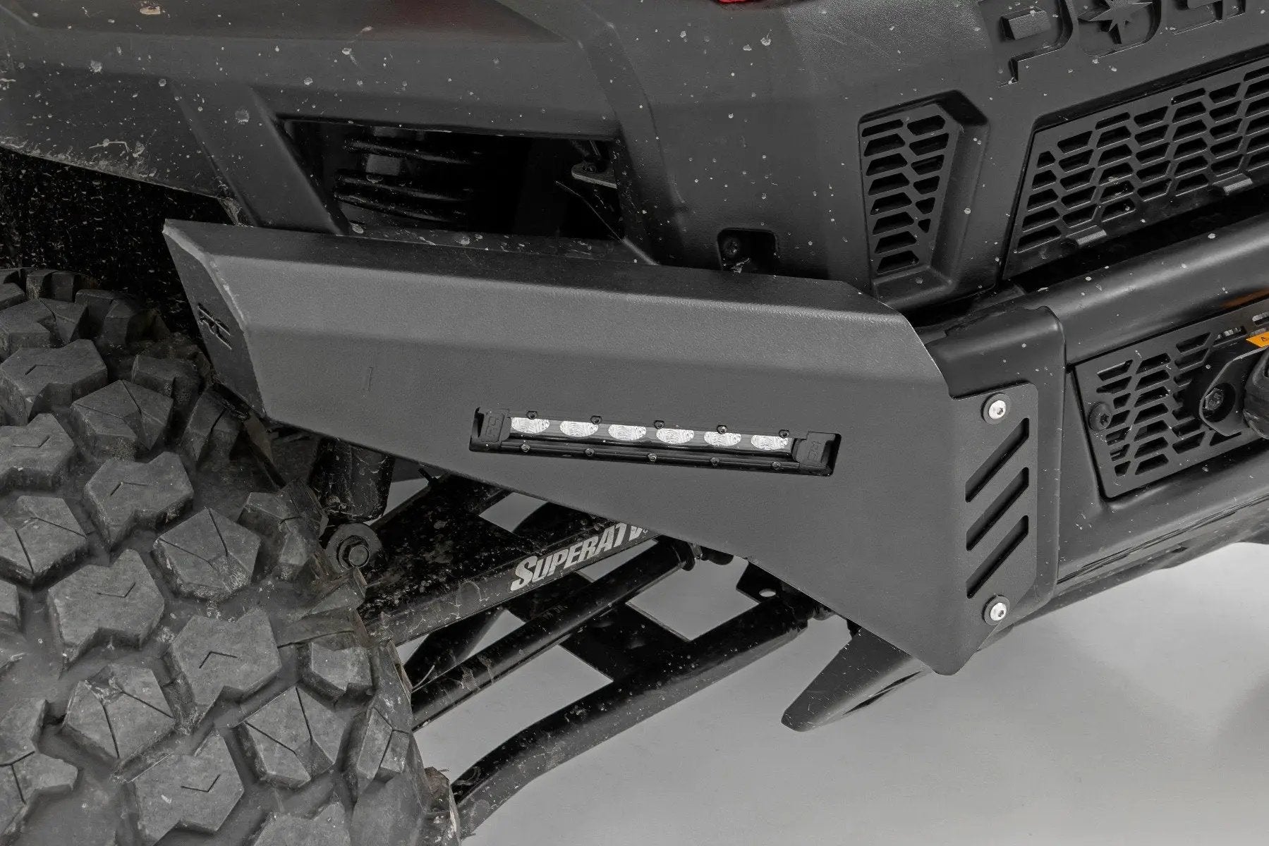Rough Country Bumper Wings | 6" Black Slimline LED Pair | Polaris Ranger 1000/Ranger XP 900/1000 by Rough Country