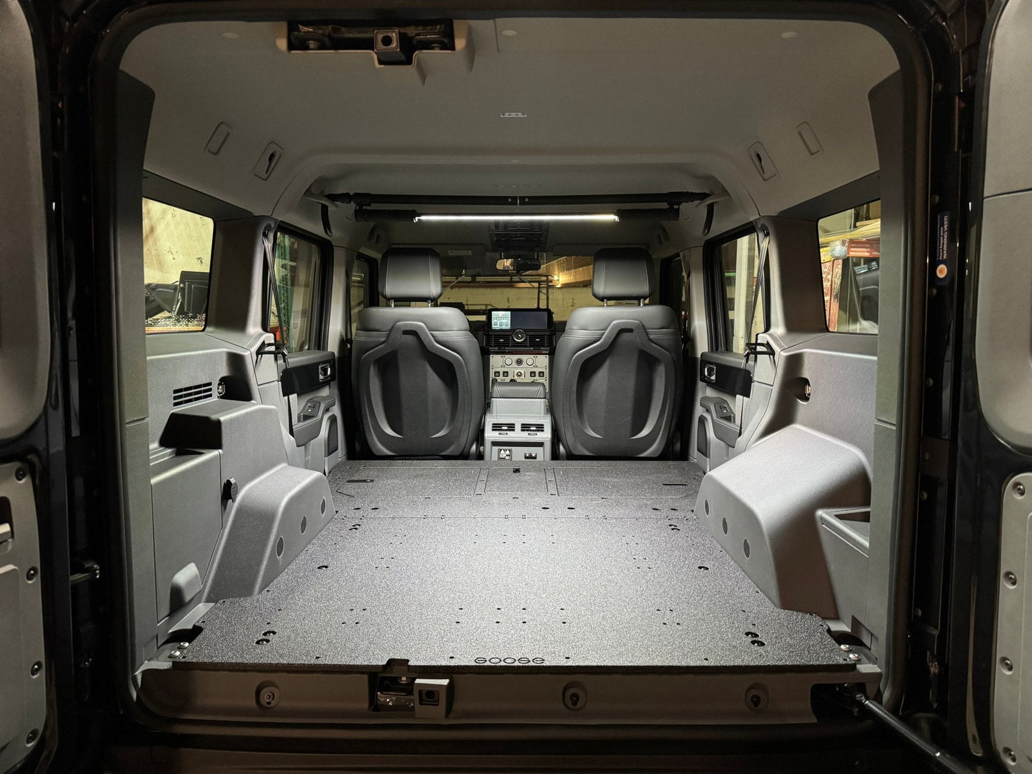 Ineos - Grenadier - 2024-Present - 1st Gen - Explore Series - Second Row Seat Delete Plate System by Goose Gear