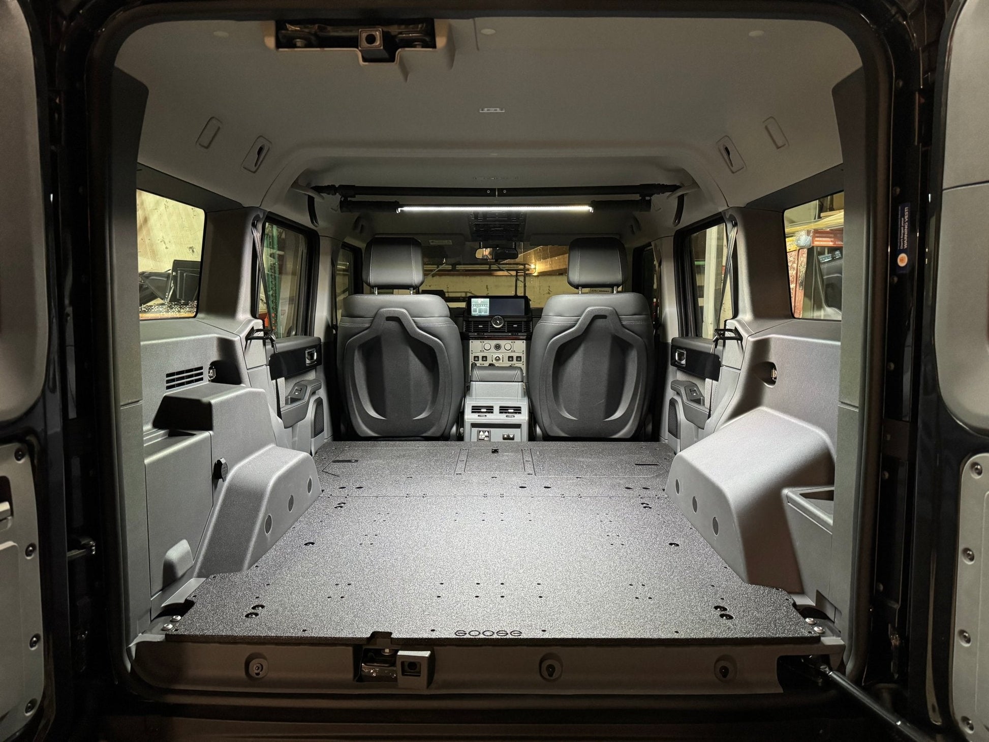 Ineos - Grenadier - 2024-Present - 1st Gen - Explore Series - Second Row Seat Delete Plate System by Goose Gear