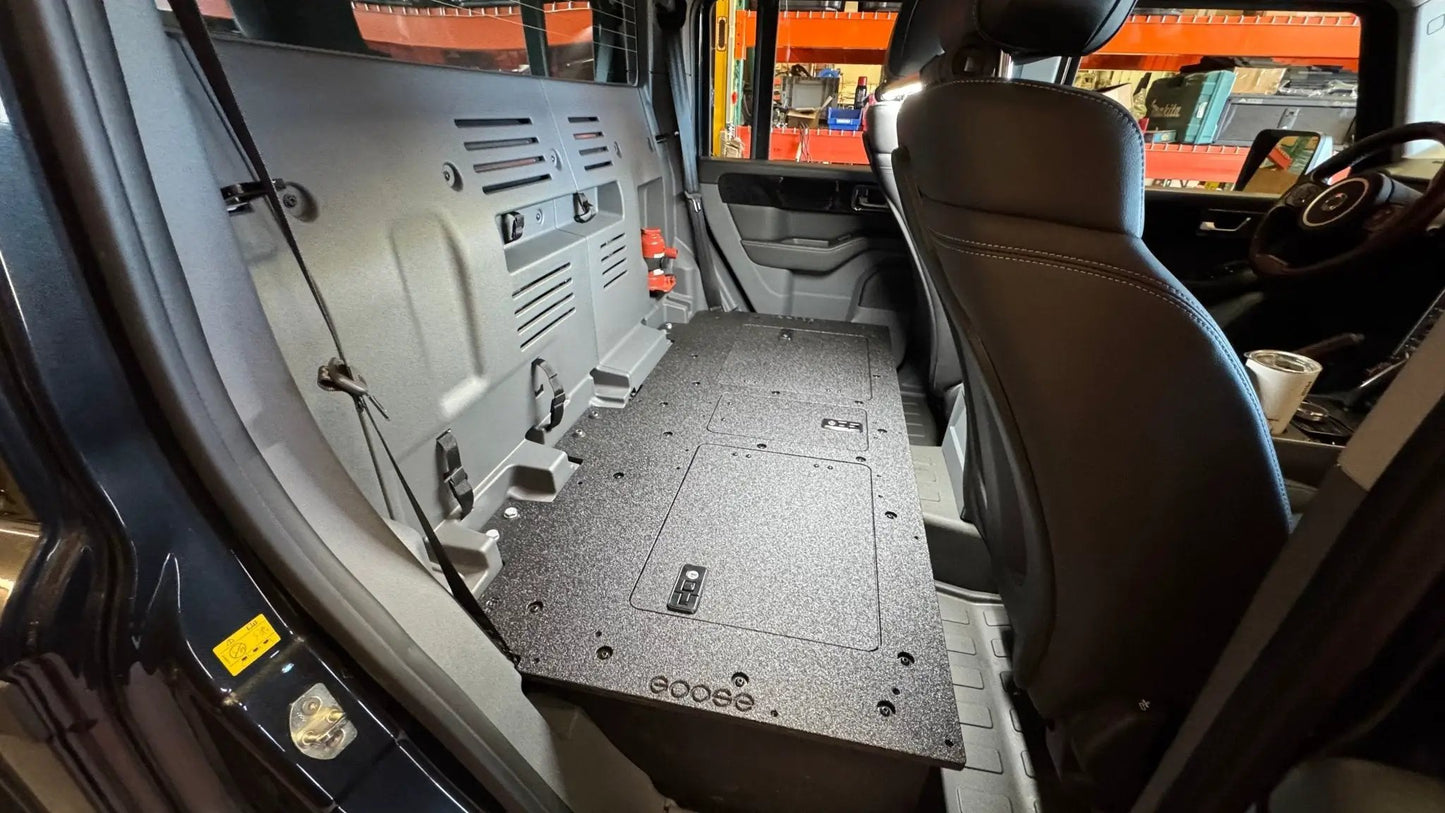 Ineos - Grenadier Quartermaster - 2025-Present - 1st Gen - Explore Series - Second Row Seat Delete Plate System 100% by Goose Gear
