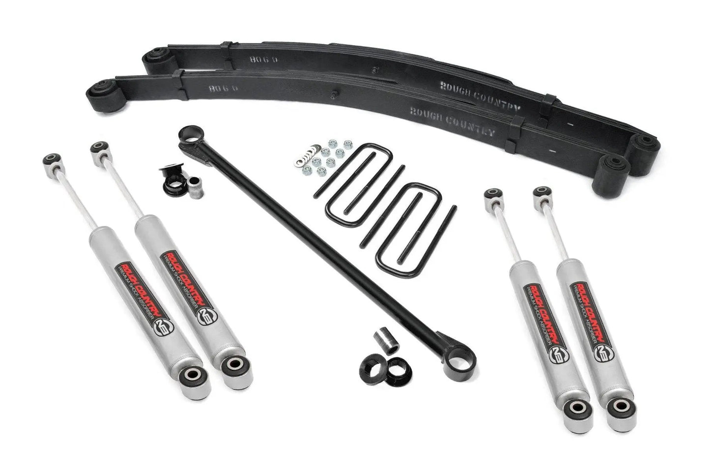 Rough Country 2.5 Inch Leveling Kit | Leaf Spring | Ford F-250/F-350 Super Duty 4WD (99-04) by Rough Country