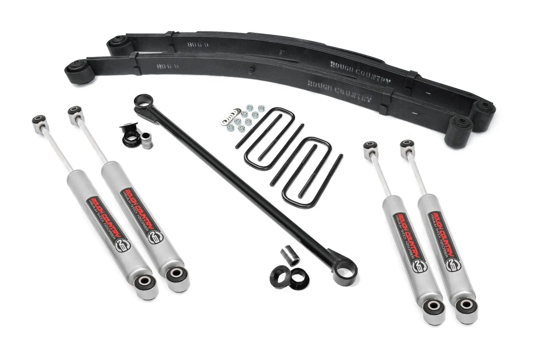 Rough Country 2.5 Inch Leveling Kit | Leaf Spring | Ford F-250/F-350 Super Duty 4WD (99-04) by Rough Country