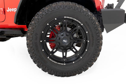 Rough Country Caliper Covers | Front and Rear | Red | Sport | Jeep Gladiator JT/Wrangler JL (18-26)
