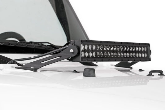 Soporte de luz LED | Capó | 20" | Jeep Wrangler JK/Wrangler Unlimited (07-18)
