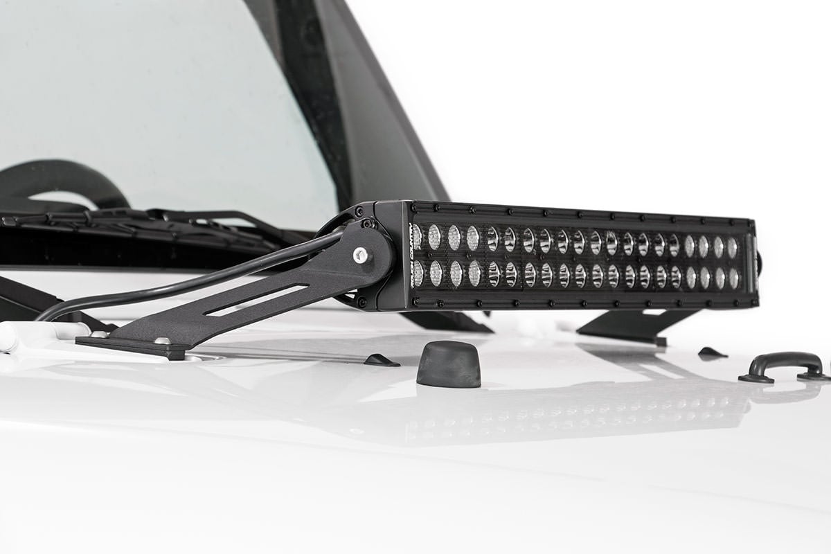 Barra de luz LED de la serie negra de 20 pulgadas | Fila doble